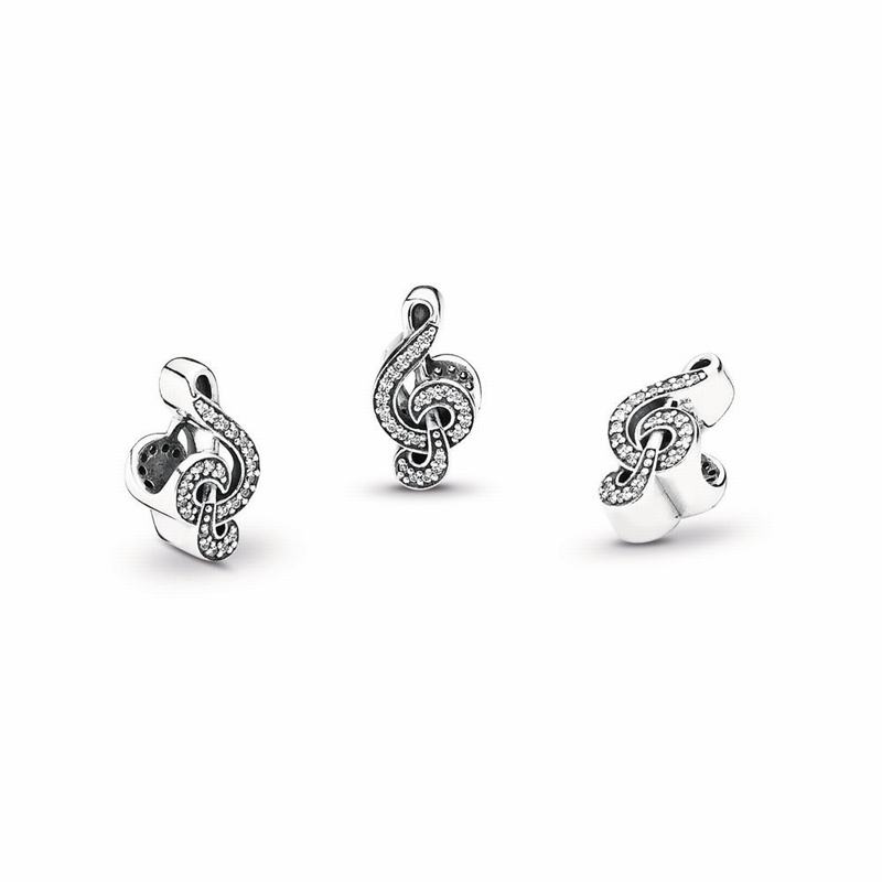 Pandora Sweet Music Treble Clef Charm Silver Egypt RK5874362